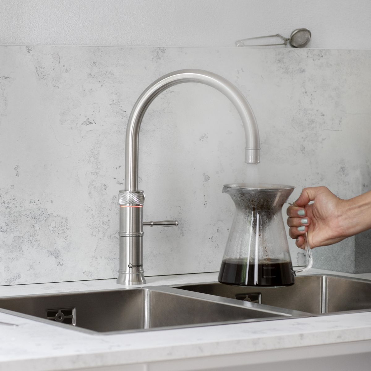 Quooker Classic Fusion Round Boiling Water Tap Stainless Steel