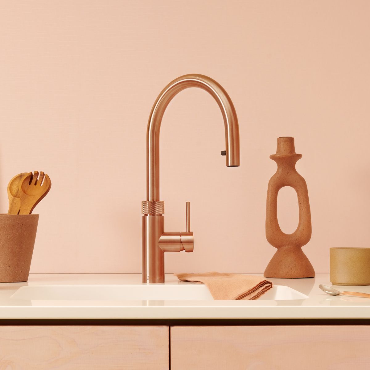 Quooker Flex Boiling Water Tap Rose Copper