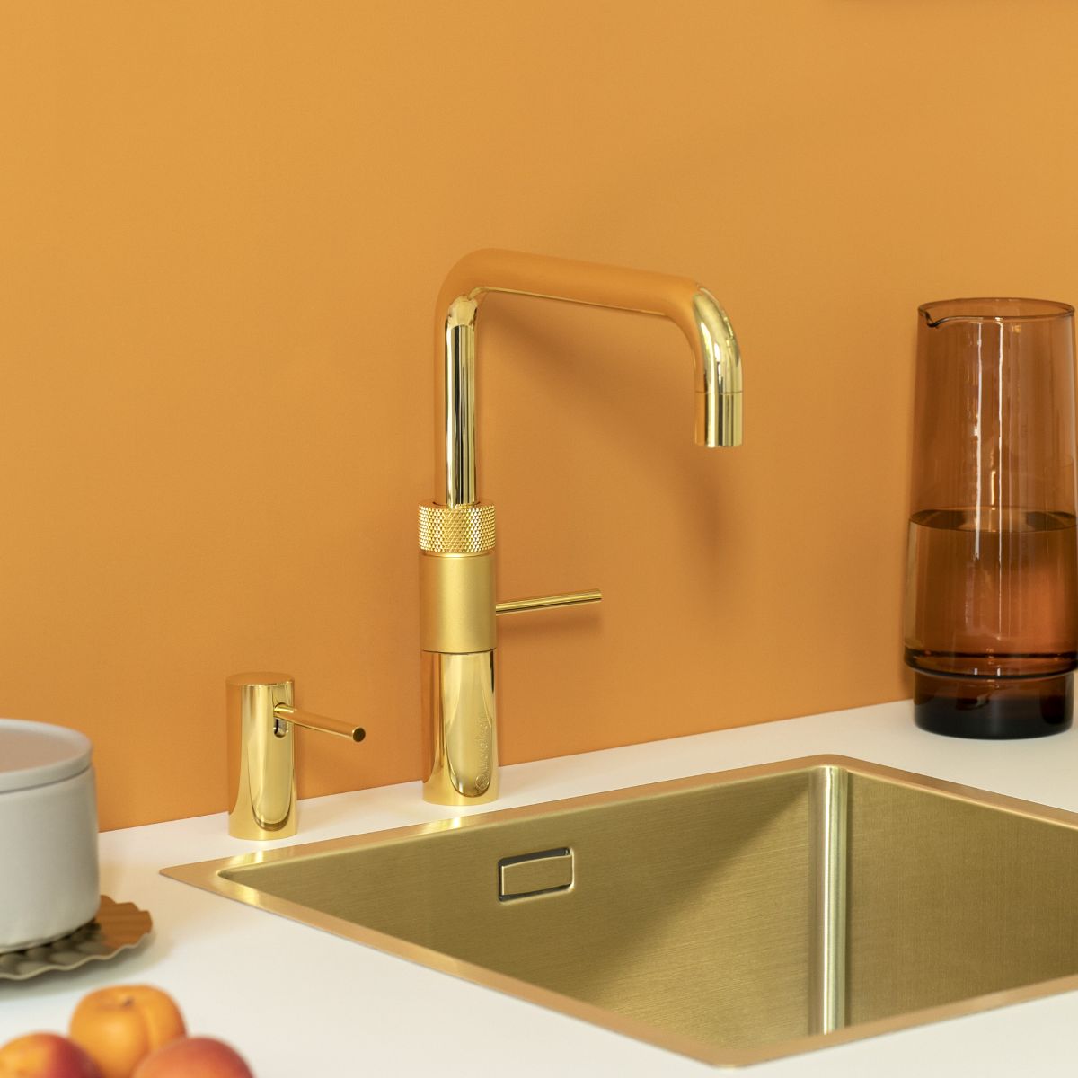 Quooker Fusion Square Boiling Water Tap Gold