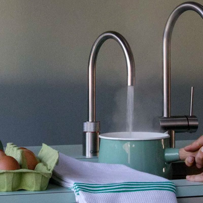Quooker Nordic Round Boiling Water Single Tap Stainless Steel Dispensing Boiling Water