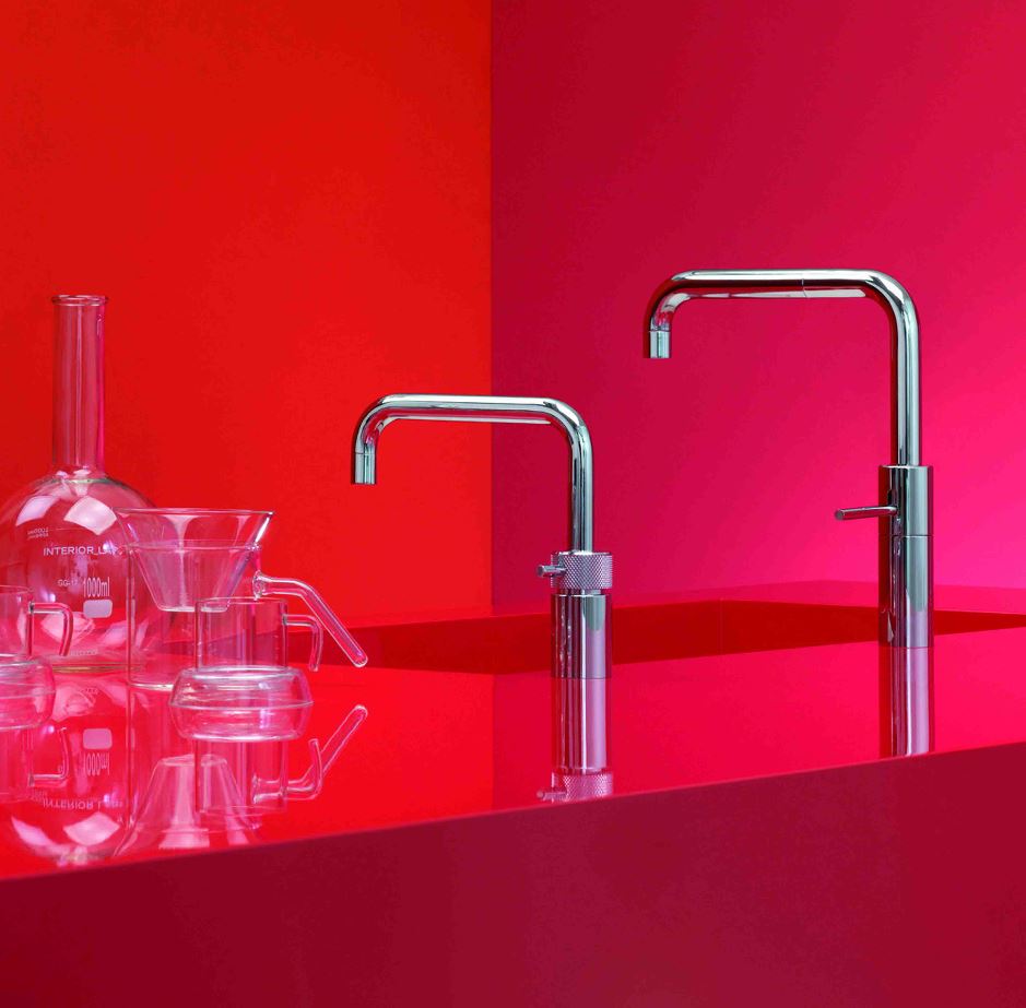 Quooker Nordic Square Boiling Water Twintaps Chrome