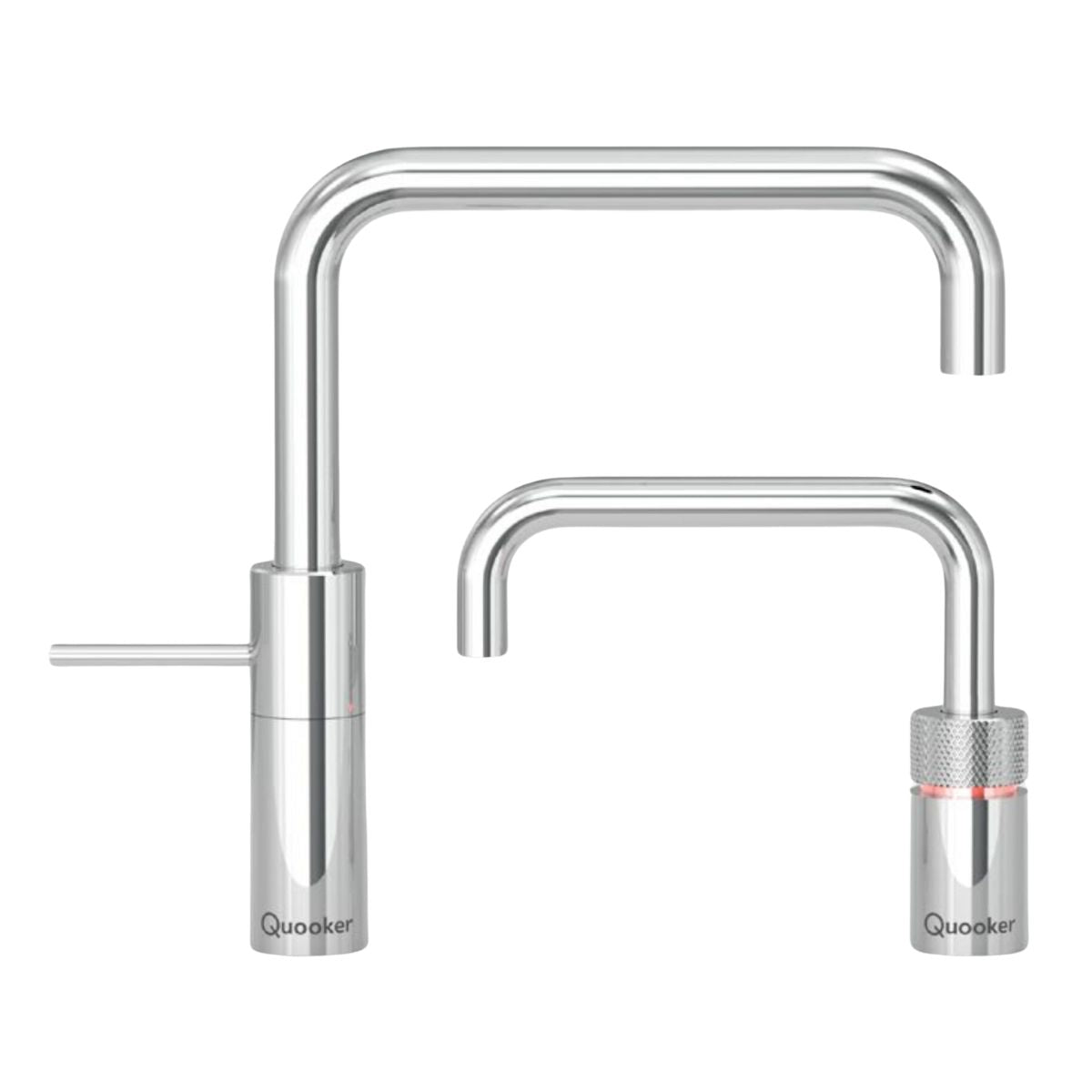 Quooker Nordic Square Boiling Water Twintaps Chrome