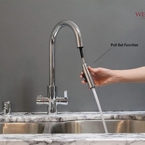 Westbrass HotMaster 4 in 1 Instant Hot Water Tap | Chrome