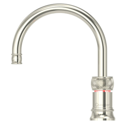 Quooker Classic Nordic Round Boiling Water Single Tap Nickel