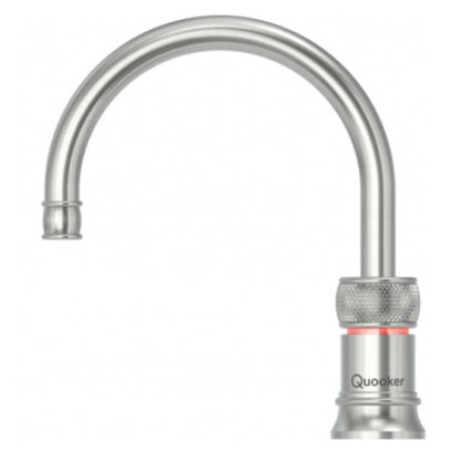 Quooker Classic Nordic Round Boiling Water Single Tap Stainless Steel