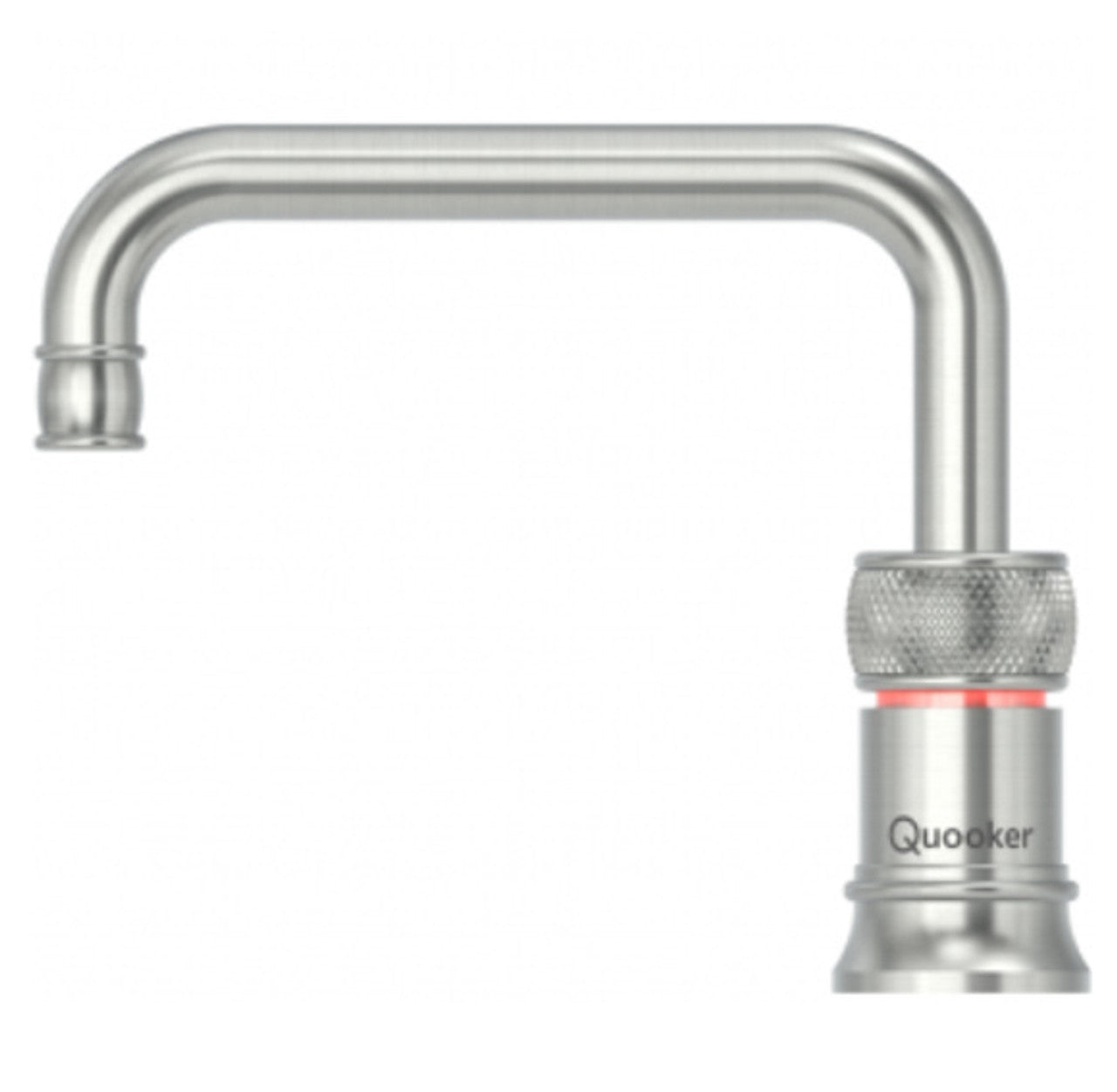 Quooker Classic Nordic Square Boiling Water Single Tap Stainless Steel