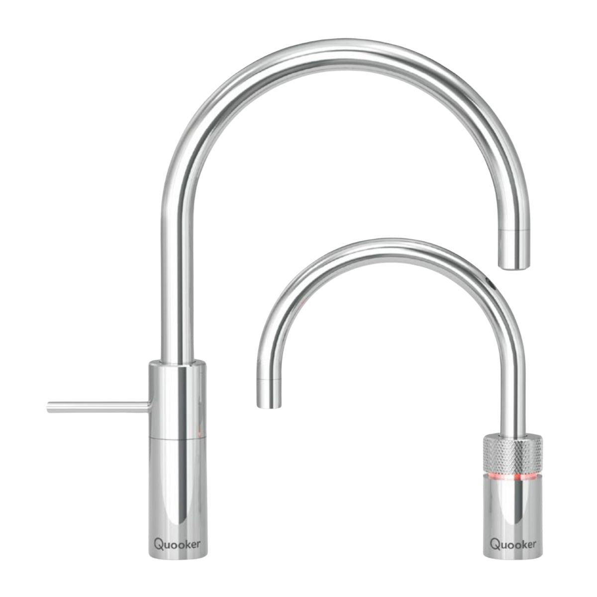 Quooker Nordic Round Boiling Water Twintaps Chrome