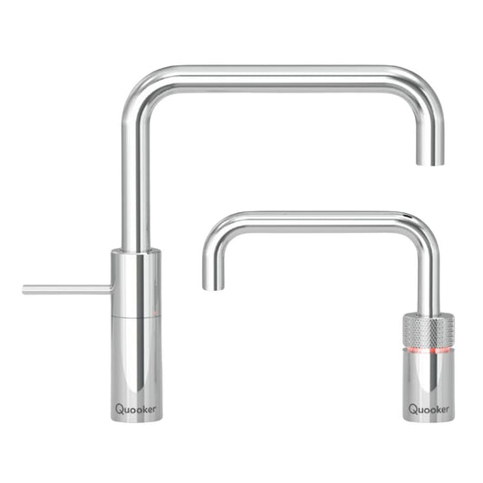 Quooker Nordic Square Boiling Water Twintaps Chrome