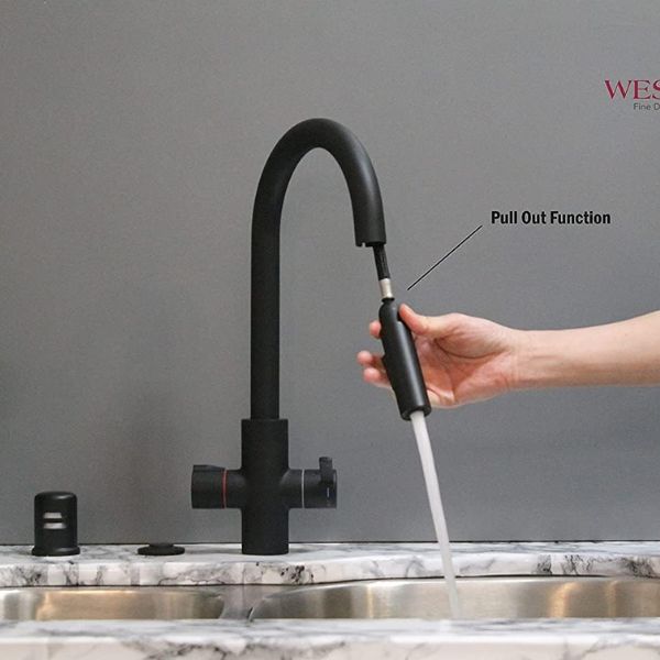 Westbrass HotMaster 4 in 1 Instant Hot Water Tap | Matt Black